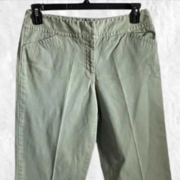 Rafaella Cropped Cuffed khaki Pants Size 12 - Picture 1 of 3